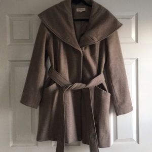 Brown Merona Funnel Neck Winter Coat